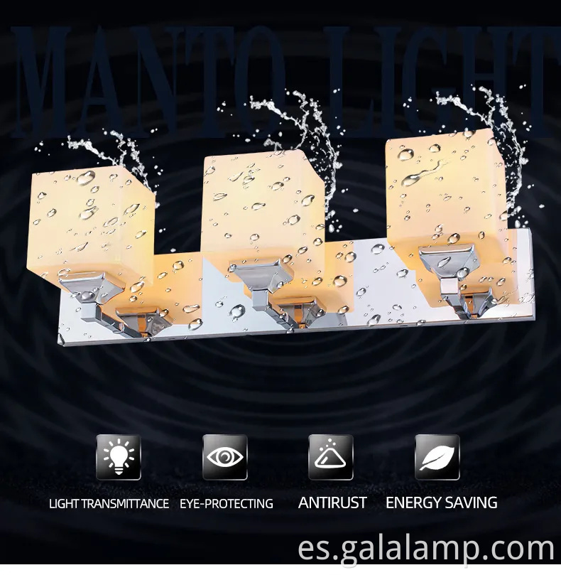 Luz de tocador de baño LED contemporáneo para interiores elegantes